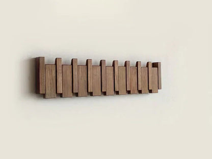 Traditional Wood Tone Piano Coat Stand