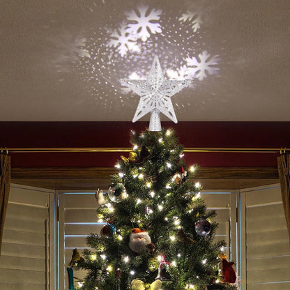 Colorful LED Snowflake Christmas Tree Ornament