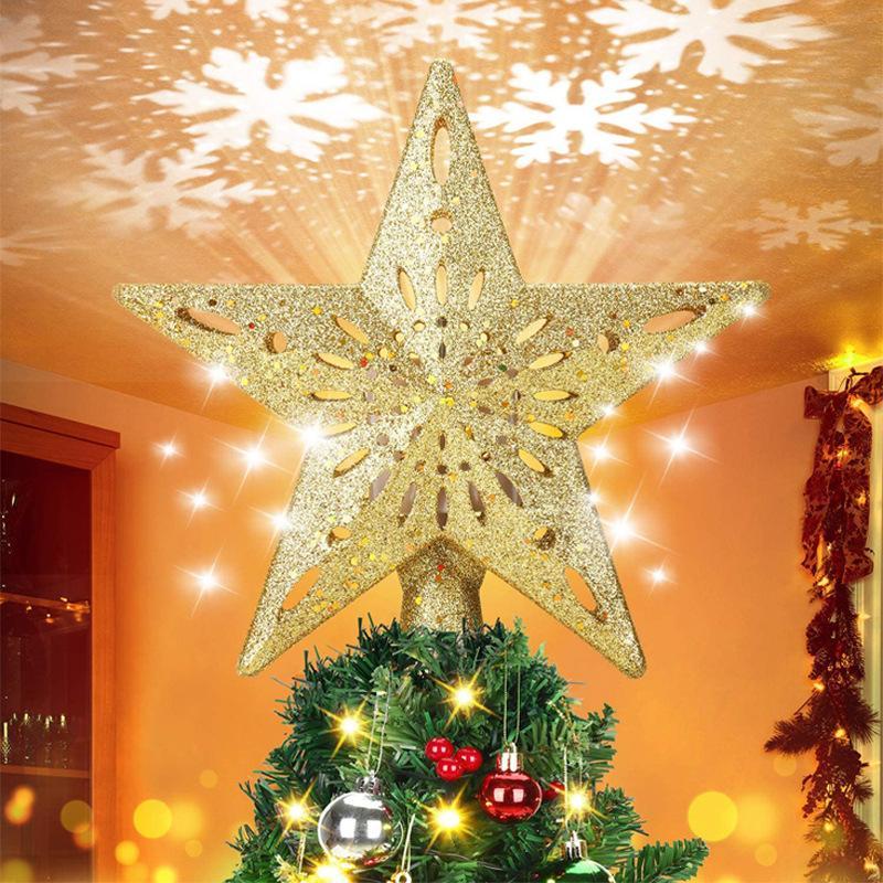 Colorful LED Snowflake Christmas Tree Ornament