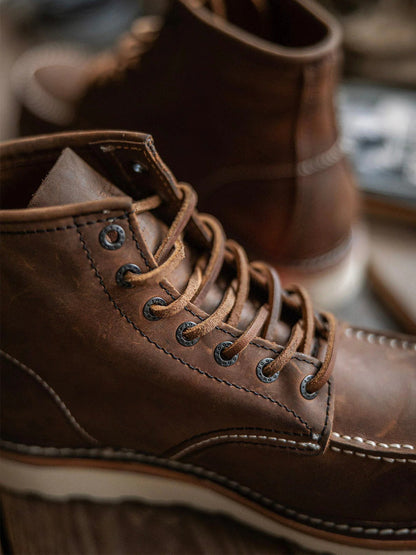 Men's Premium Leather Lace Up Work Boots