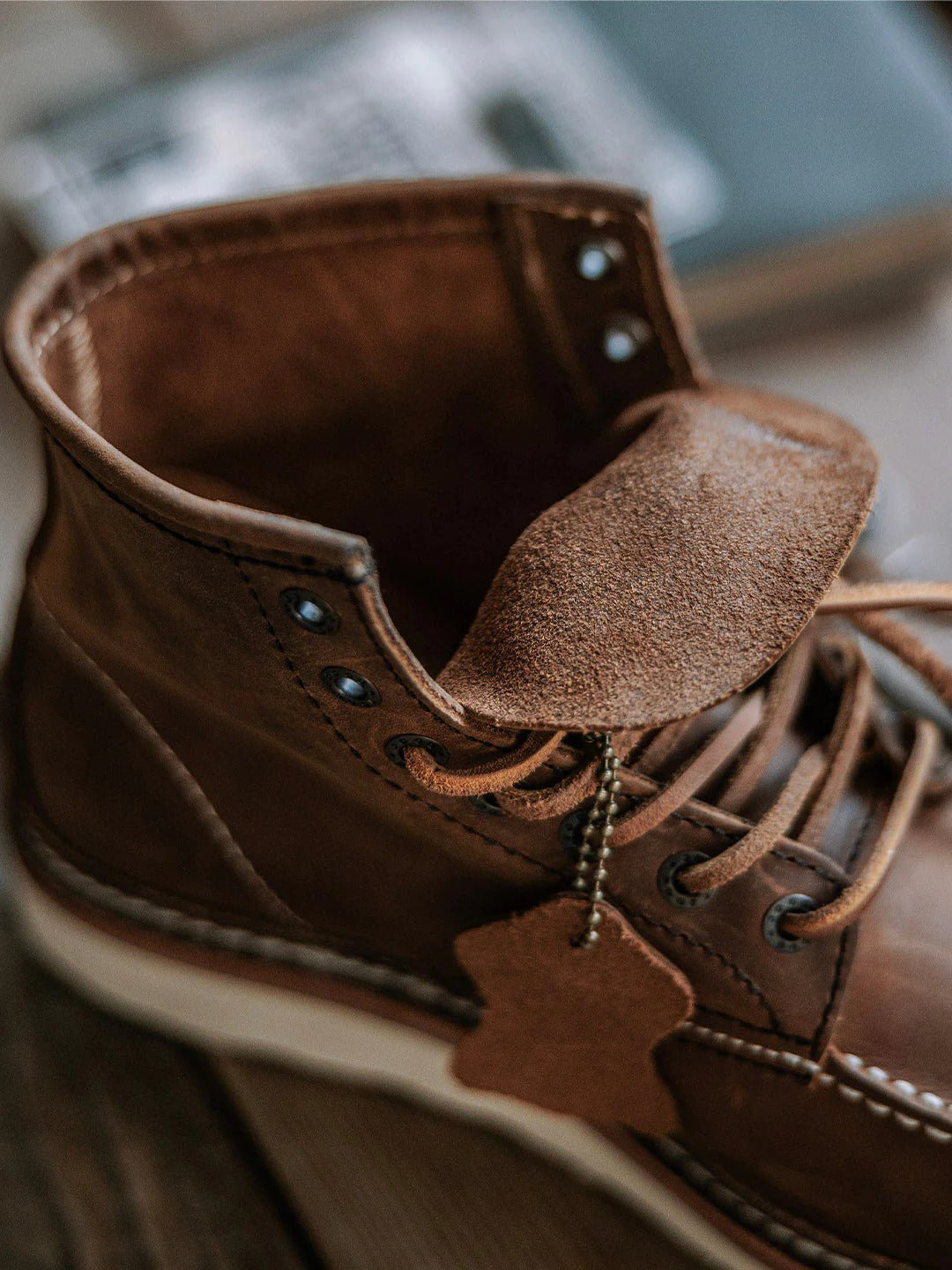 Men's Premium Leather Lace Up Work Boots