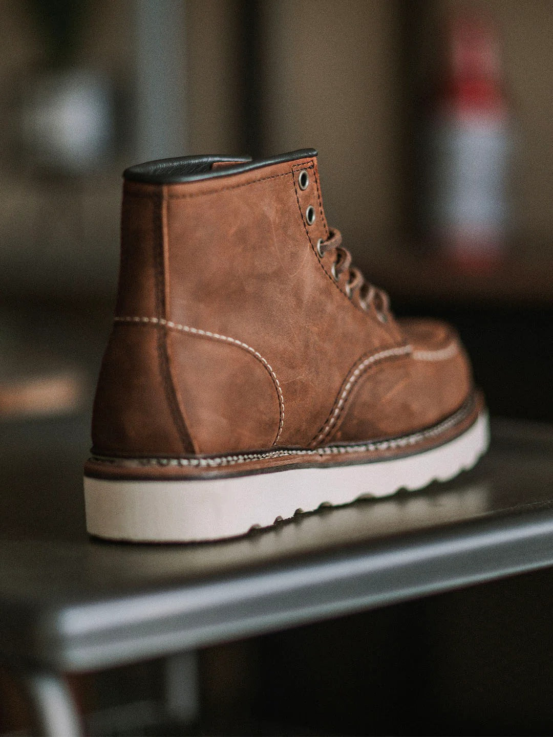 Men's Premium Leather Lace Up Work Boots