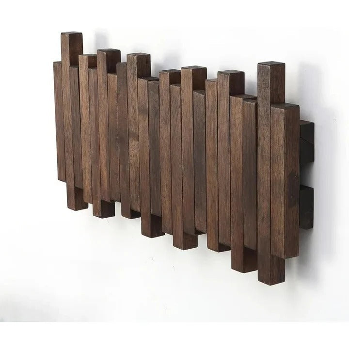 Rustic Wooden Coat Hook Hanger