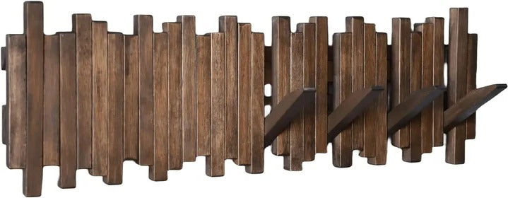 Rustic Wooden Coat Hook Hanger