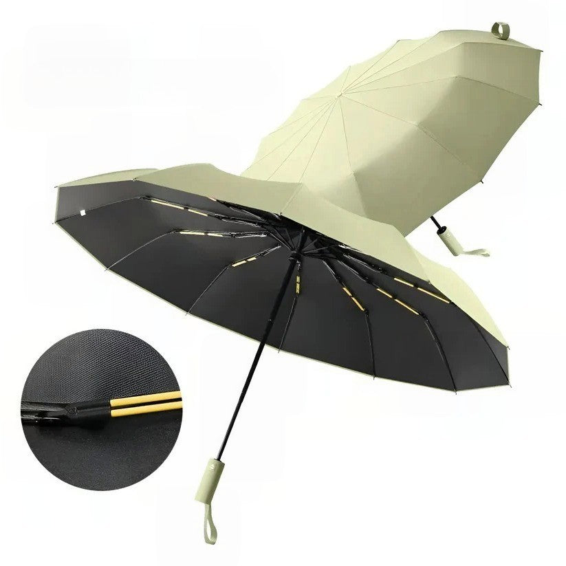 Green Waterproof Compact Umbrella - Halri
