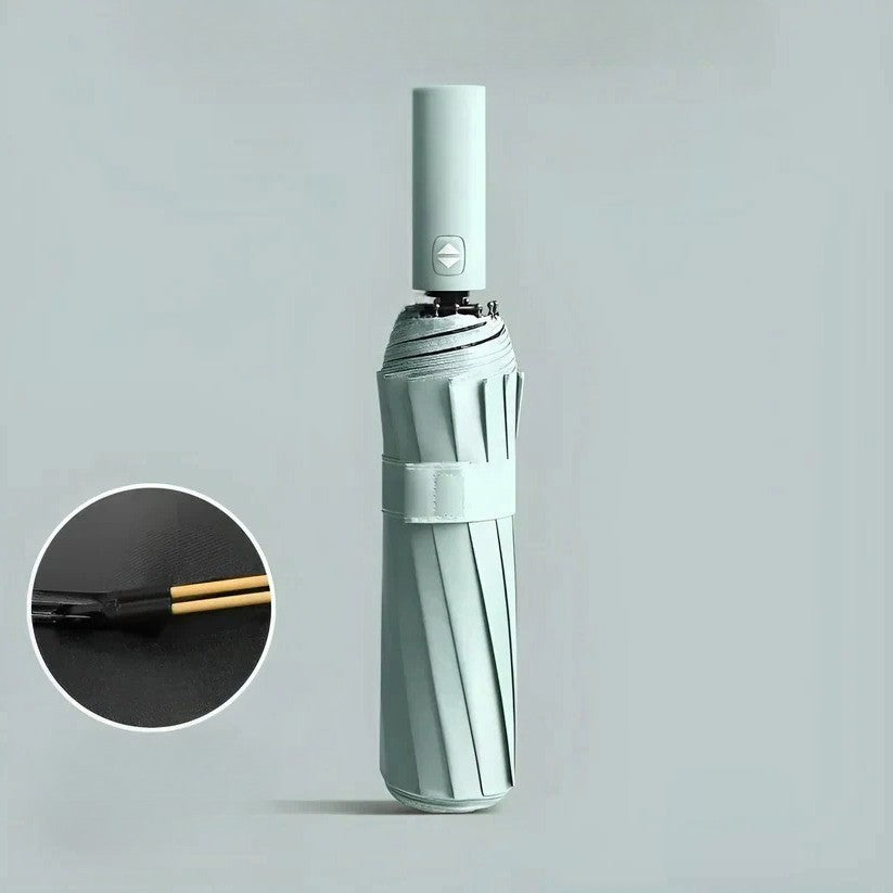 Green Waterproof Compact Umbrella