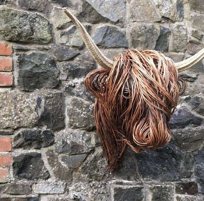 Farmhouse Style Metal Cow Decoration