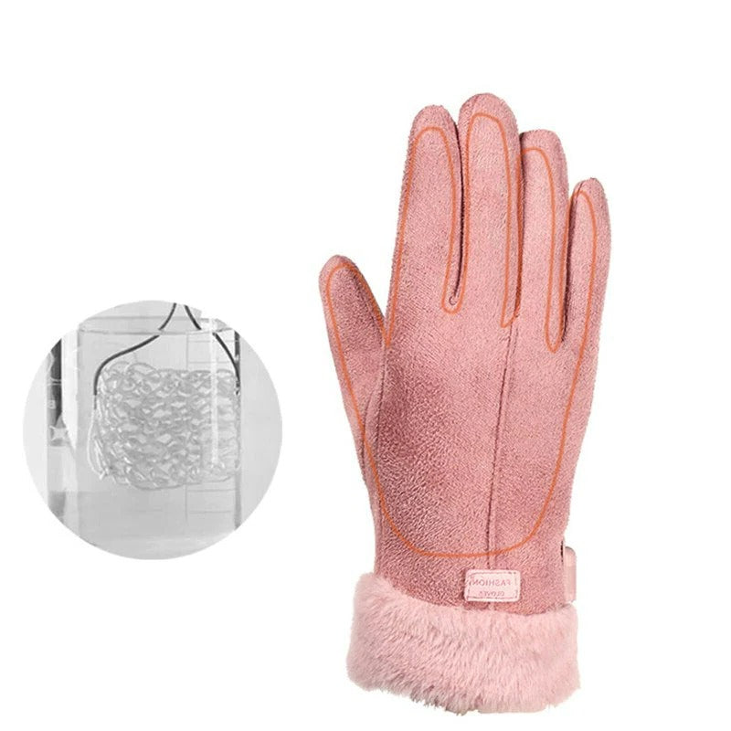 Cozy Women's Heated Touchscreen Winter Gloves - Halri