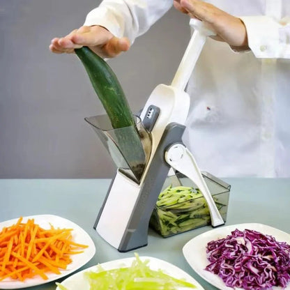 Multi-Function Veggie Cutter with Storage Tray