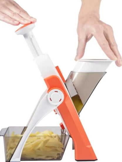 Multi-Function Veggie Cutter with Storage Tray