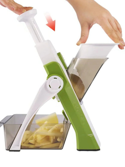 Multi-Function Veggie Cutter with Storage Tray