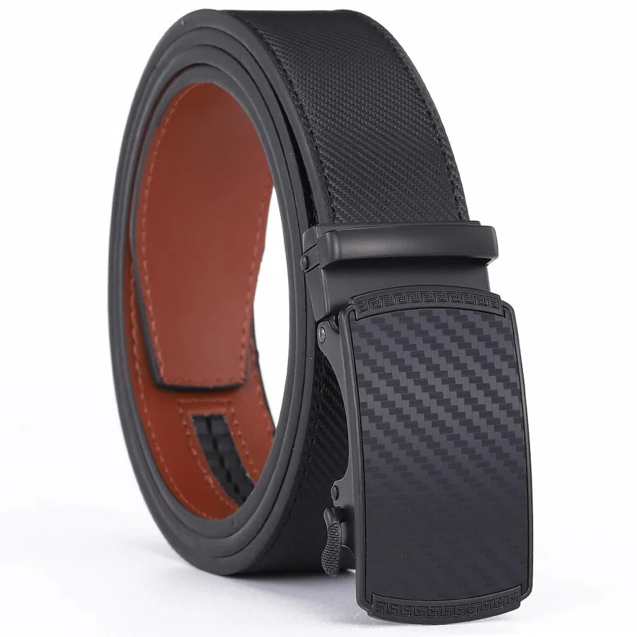 Premium Men's Genuine Leather Auto Buckle Belt - Halri