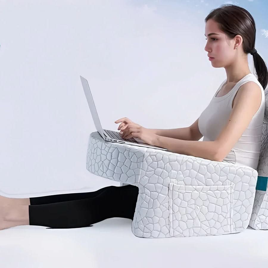Comfortable Reading Pillow with Armrest and Lumbar Support