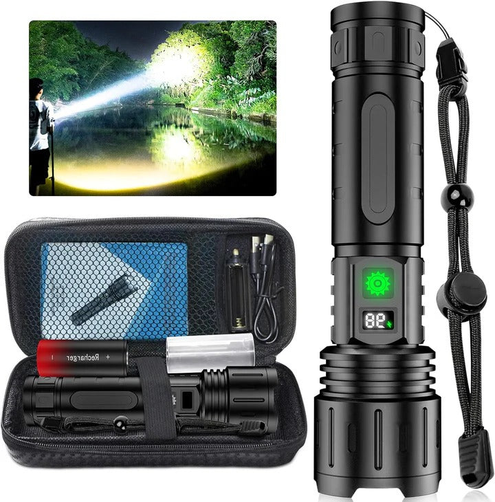 Bright Rechargeable LED Torch for Outdoor Emergencies - Halri