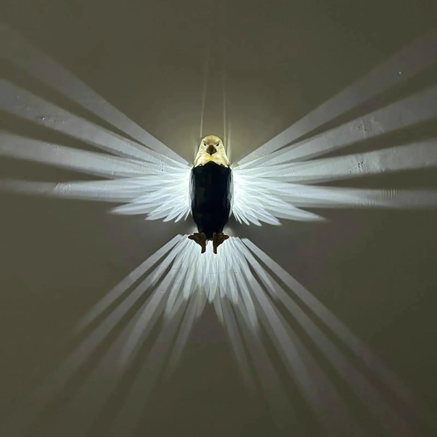 Bright Metal Eagle Light Fixture
