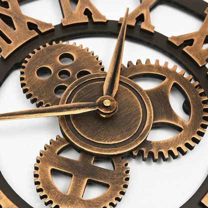 Rustic Large Round Wall Clock
