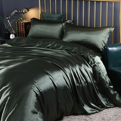 Soft 4-Piece Premium Silk Bed Set
