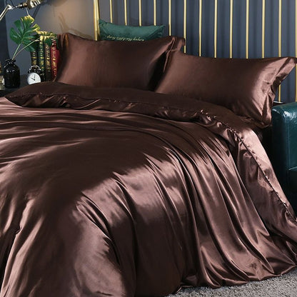Soft 4-Piece Premium Silk Bed Set