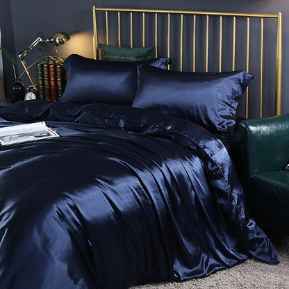 Soft 4-Piece Premium Silk Bed Set