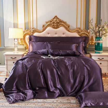 Soft Luxe Bedding Set with Pillowcases and Fitted Sheet