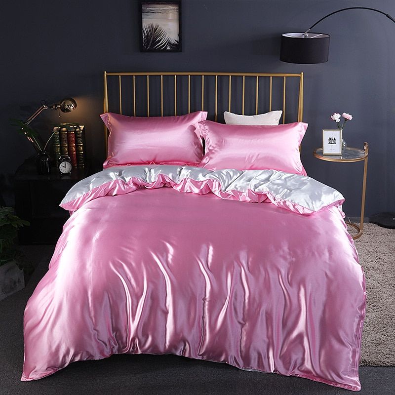 Soft 4-Piece Premium Silk Bed Set