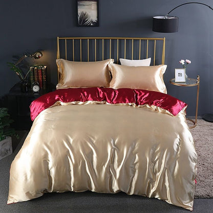 Soft 4-Piece Premium Silk Bed Set