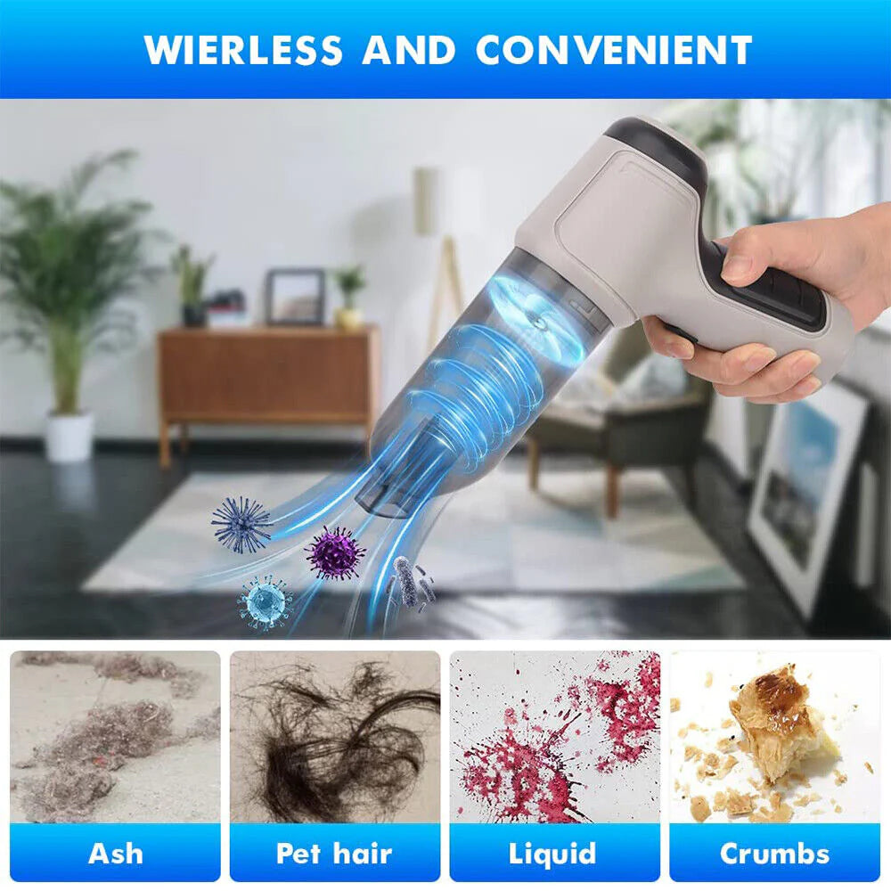 Portable Cordless Vacuum for Home and Pet Cleaning