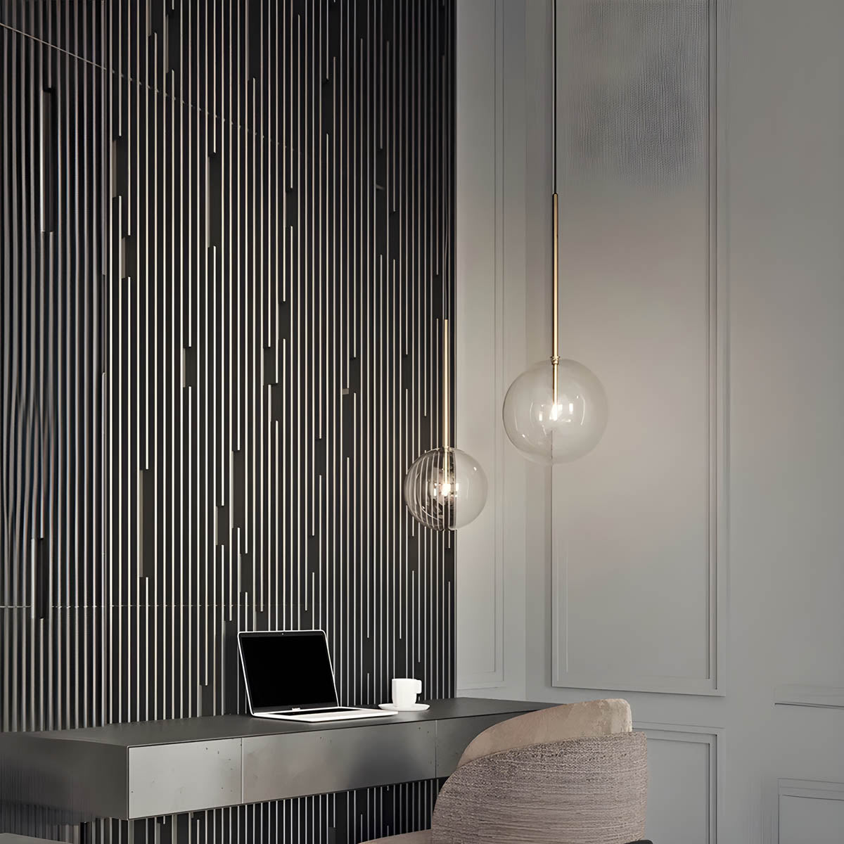 Modern Glass Ball Pendant Light