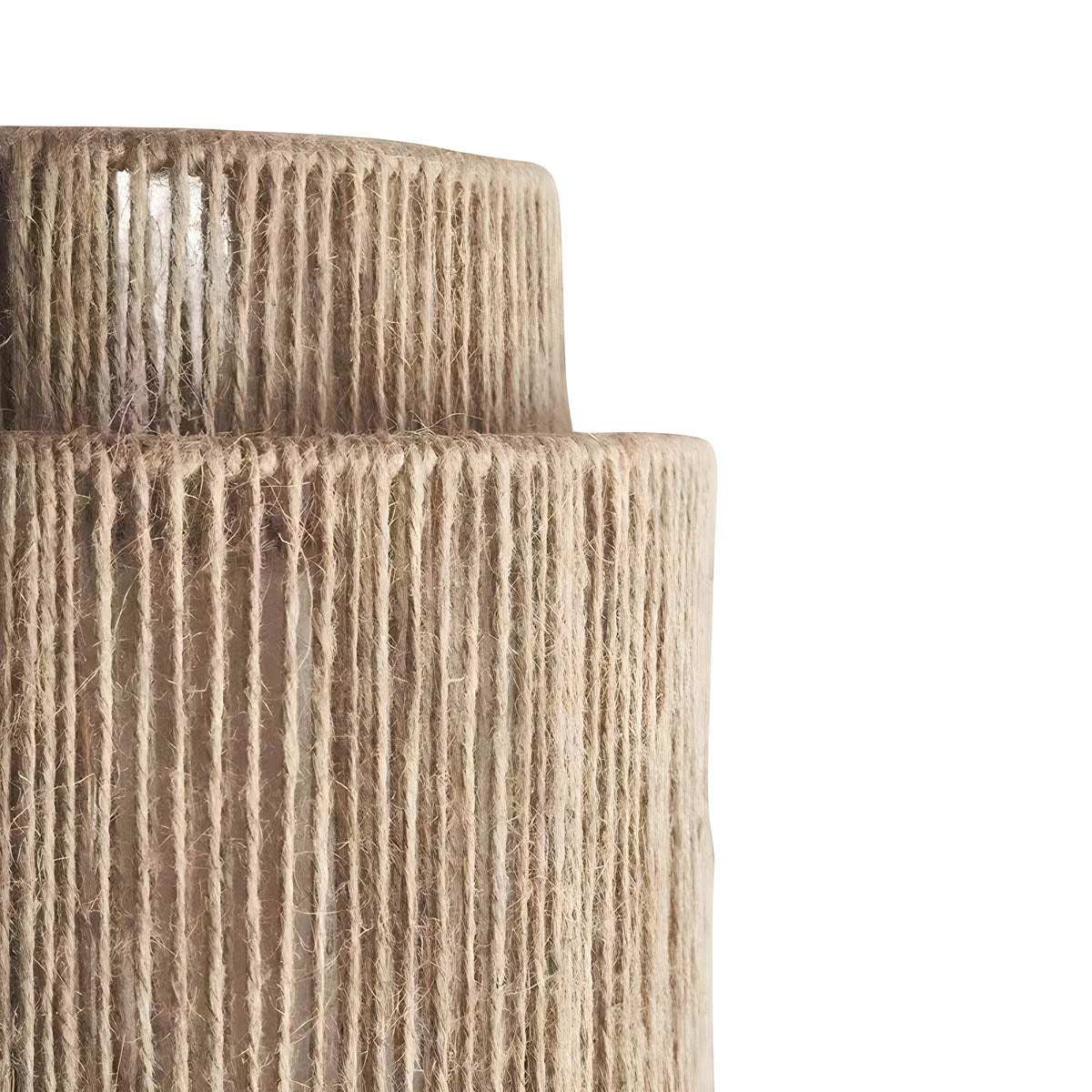 Modern Wall Light with Woven Hemp Rope Design