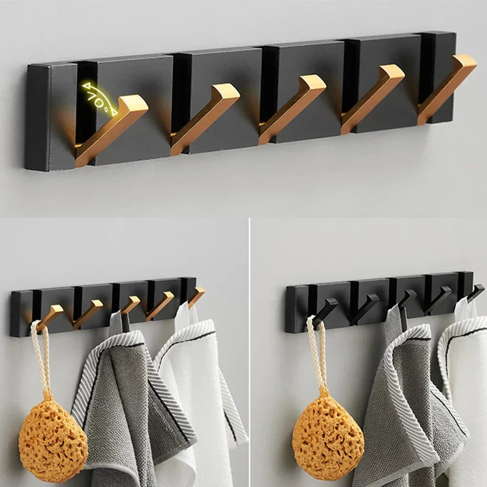 Space Saving Folding Wall Hook Stainless Steel Modern
