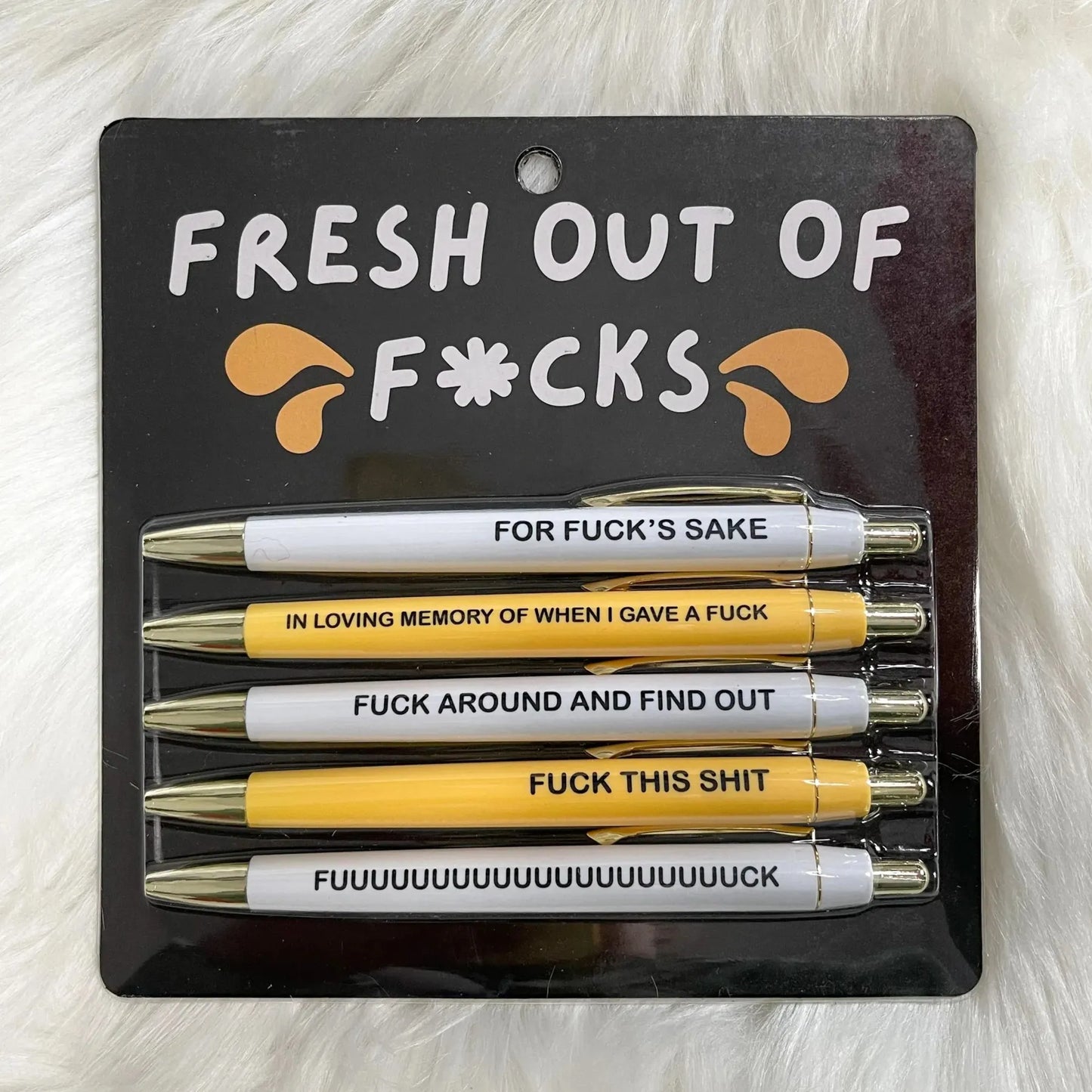 Fun Inspirational Quote Pen Set (5 Pack)