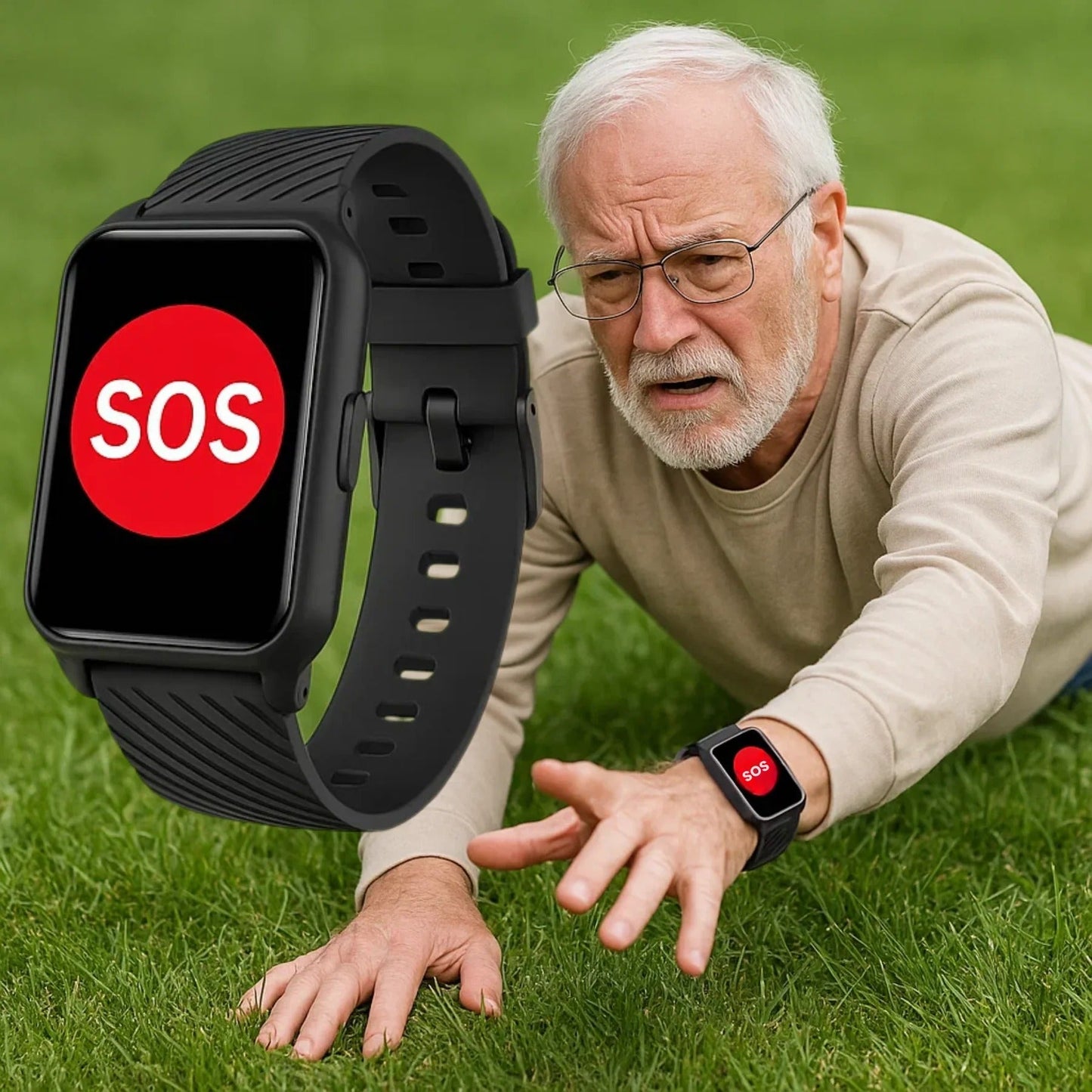 Elderly Alert GPS Smart Watch