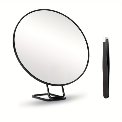 Compact Travel Magnifying Mirror with Foldable Stand