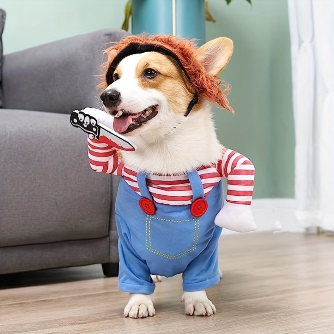 Spooky Dog Halloween Costume Cute Plush Outfit - Halri