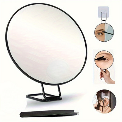 Compact Travel Magnifying Mirror with Foldable Stand - Halri