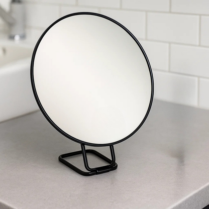Compact Travel Magnifying Mirror with Foldable Stand
