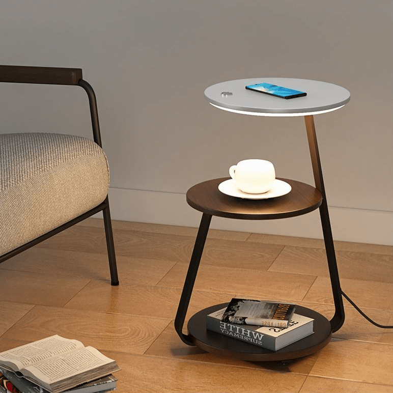 Compact 2-Tier Space Saving Table Lamp