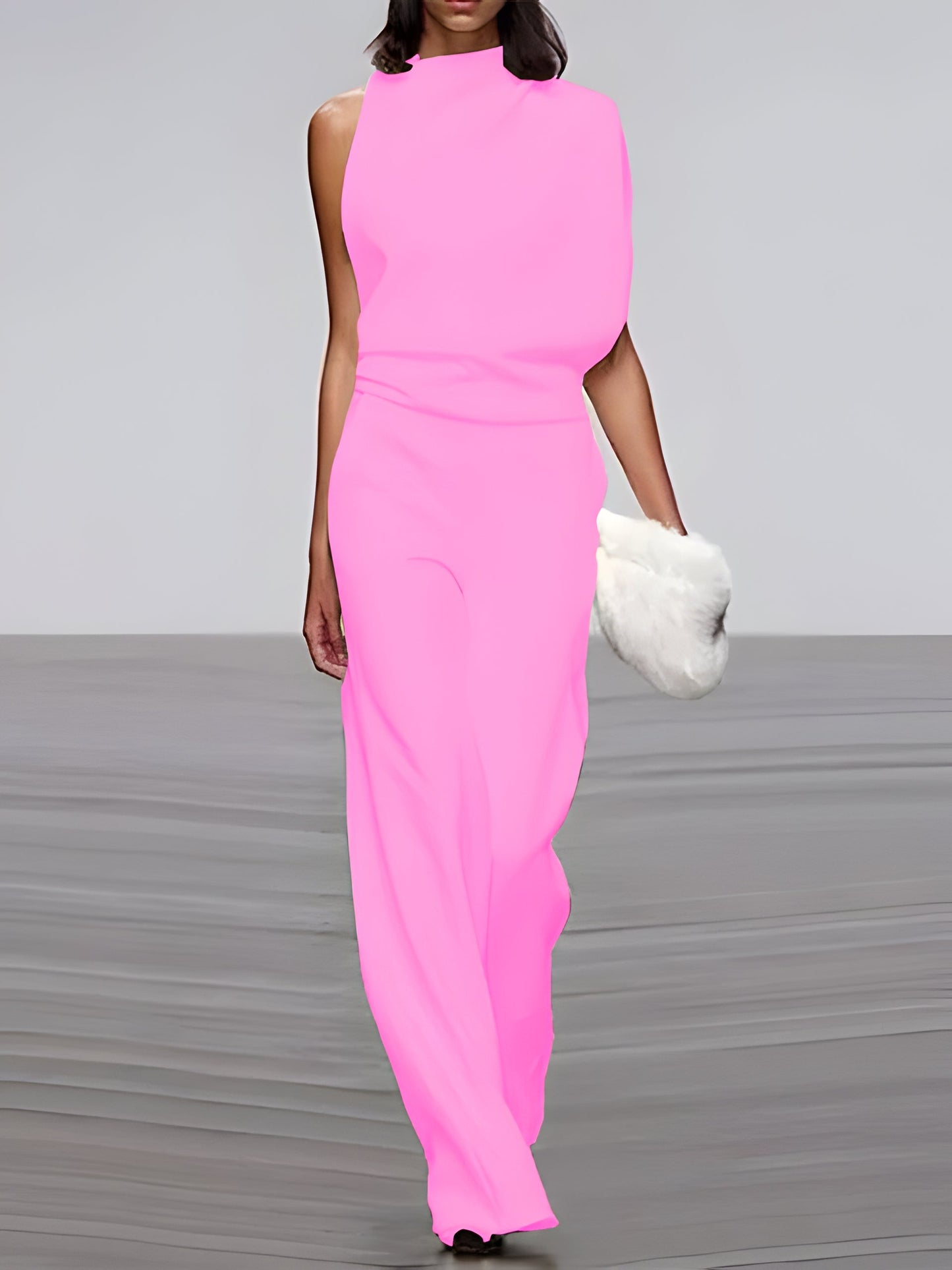Women's Sleeveless Wide Leg Jumpsuit