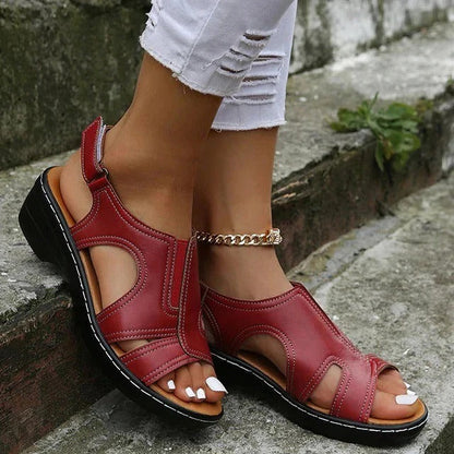 Comfortable Womens Wedge Sandals with Adjustable Straps