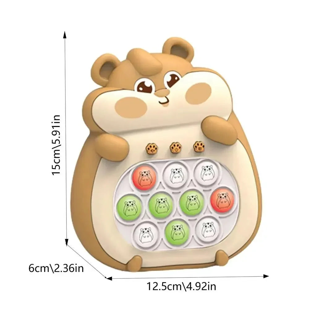 Fun Hamster Puzzle Toy for Kids with 4 Games
