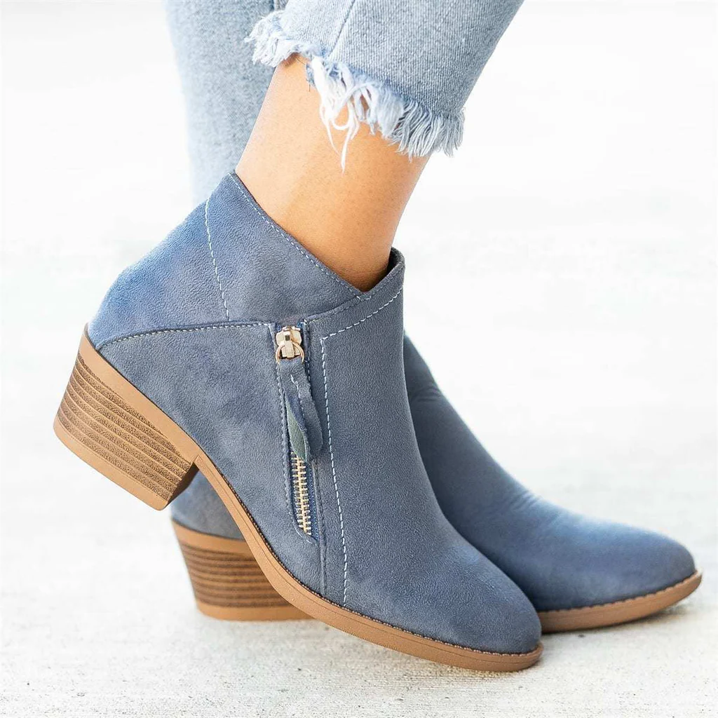 Comfortable Leather Ankle Boots for Women