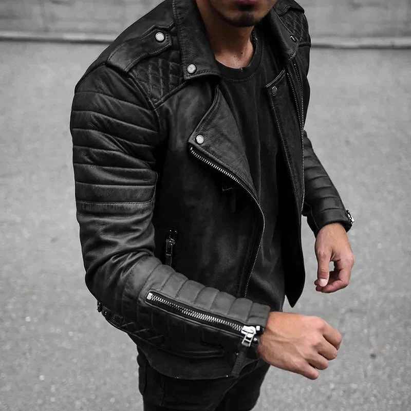 Premium Genuine Leather Men's Biker Jacket - Befez