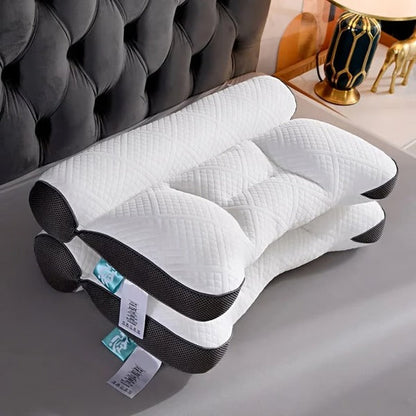 Contour Memory Foam Pillow, Orthopedic Neck Support Pillow, Plush Sleeping Pillow