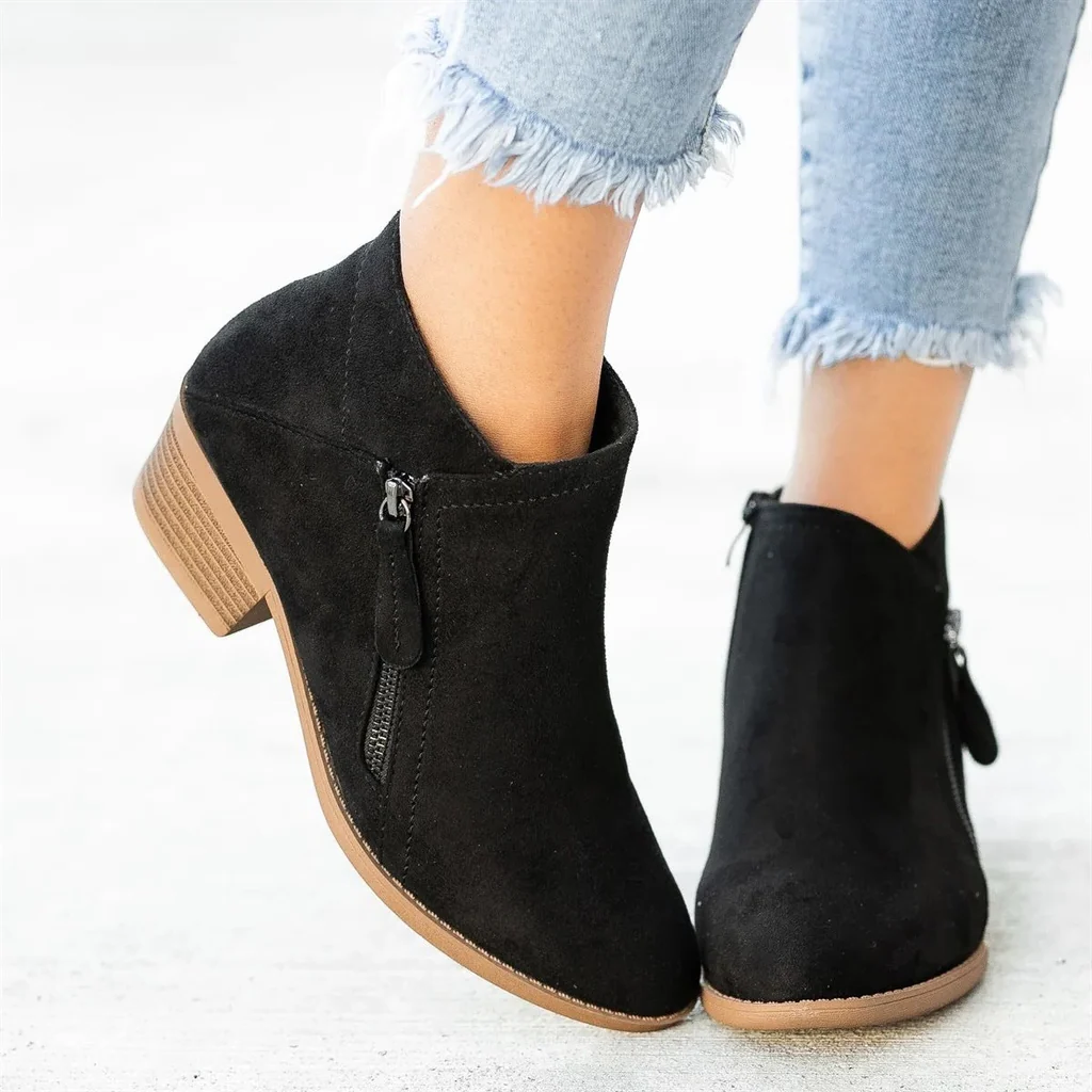 Comfortable Leather Ankle Boots for Women