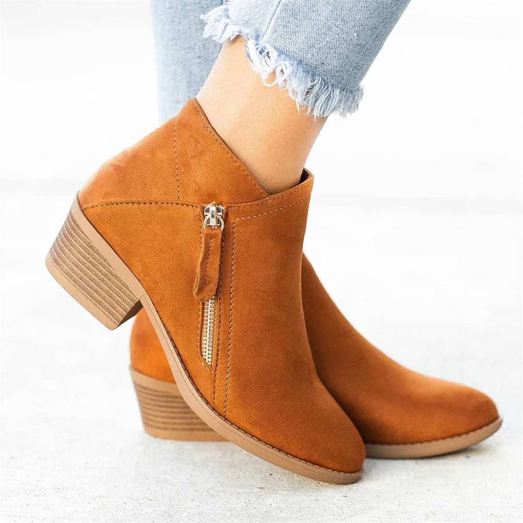 Comfortable Leather Ankle Boots for Women