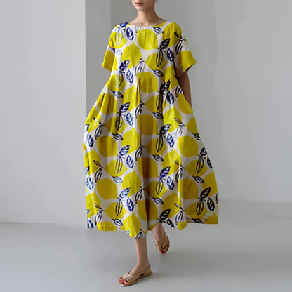 Stylish Floral Print Women's Dress