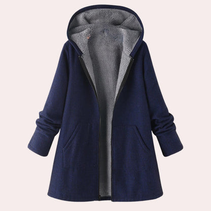 Ladies' Comfortable Fleece Hoodie Coat