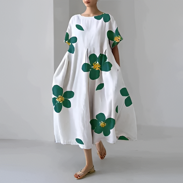 Stylish Floral Print Women's Dress