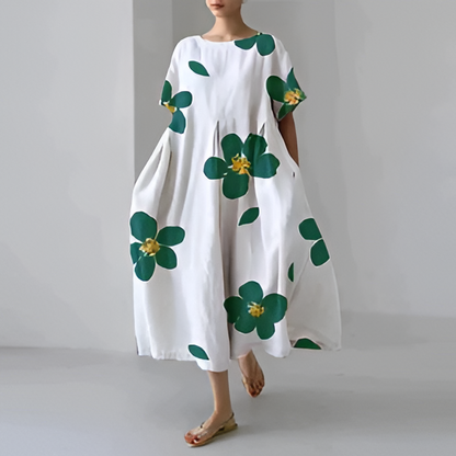 Stylish Floral Print Women's Dress