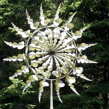 Durable Garden Metal Spinner with Weatherproof Coating
